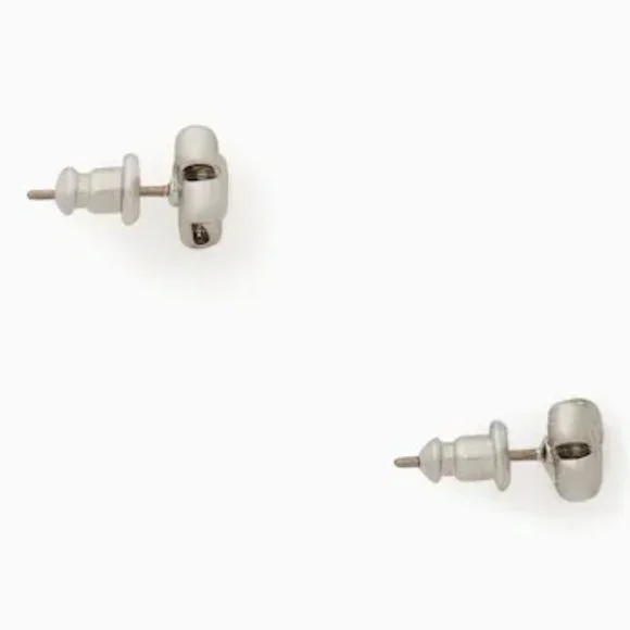 ♠️ Kate Spade ♠️️ Silver Double Bow Stud Earrings - Picture 5 of 7